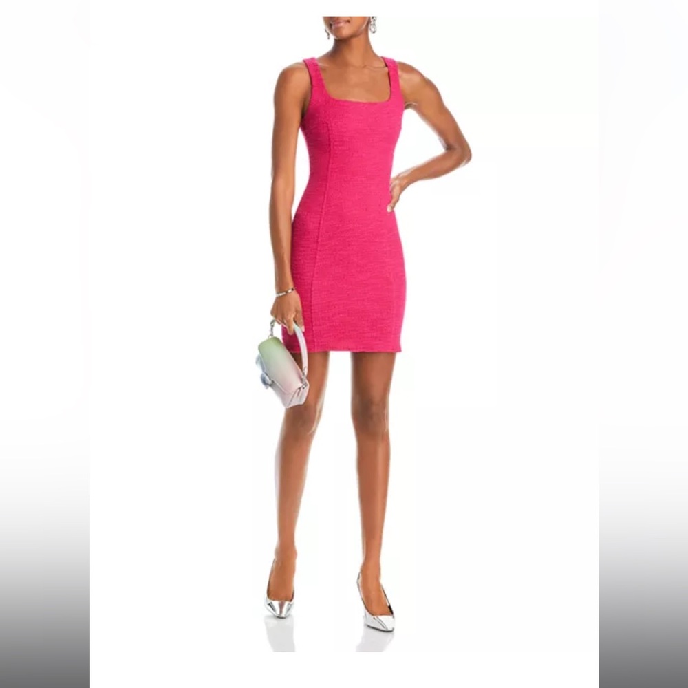 AQUA Square Neck Mini Dress